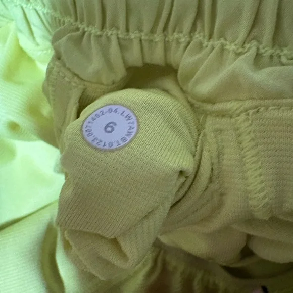 Lululemon Women's Neon Yellow Athletic Shorts size 6 - Picture 3 of 4